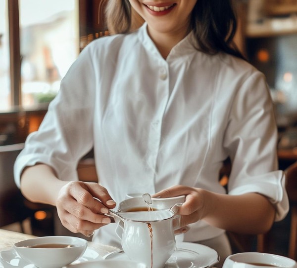 餐厅服务员的茶情，倒茶时的礼仪与服务