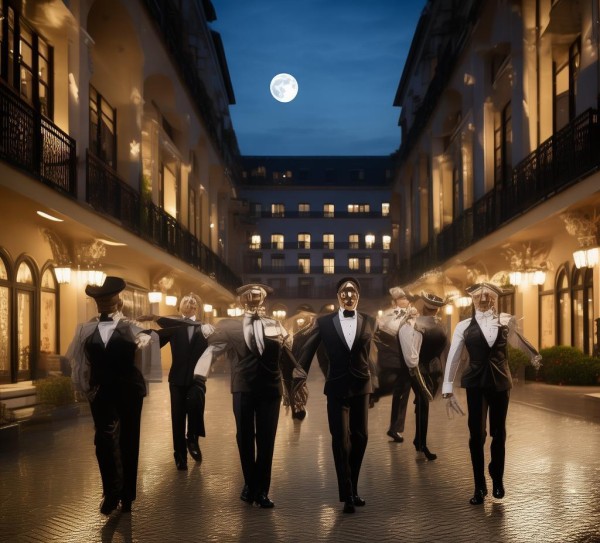 夜晚酒店服务礼仪操