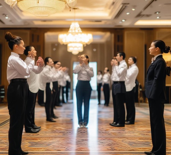 酒店服务鞠躬礼仪培训