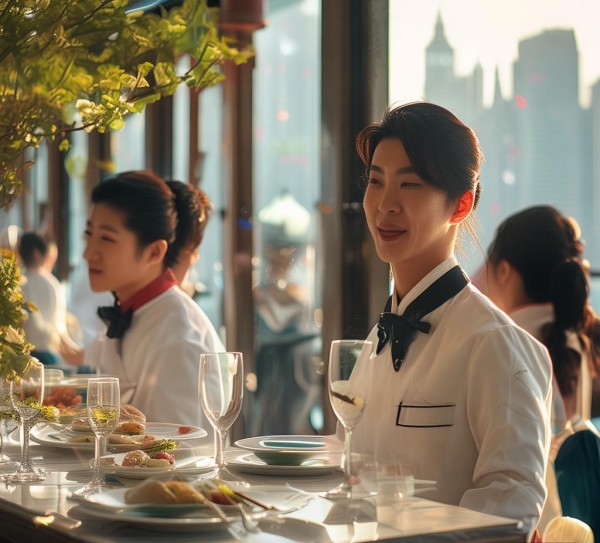 东方明珠畔，服务如春光—滨海酒店餐饮服务的品质之选