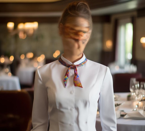 酒店餐饮服务员挂脖围裙，提升服务体验的必修课