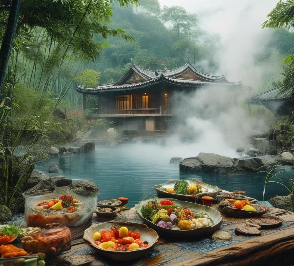 汤泉印象,美食与自然的完美融合 汤泉印象,美食与自然的完美融合
