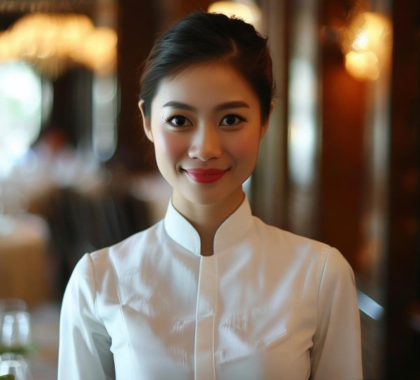 胜境大酒店餐饮部服务员,专业与热情,服务完美 胜境大酒店餐饮部服务员,专业与热情,服务完美