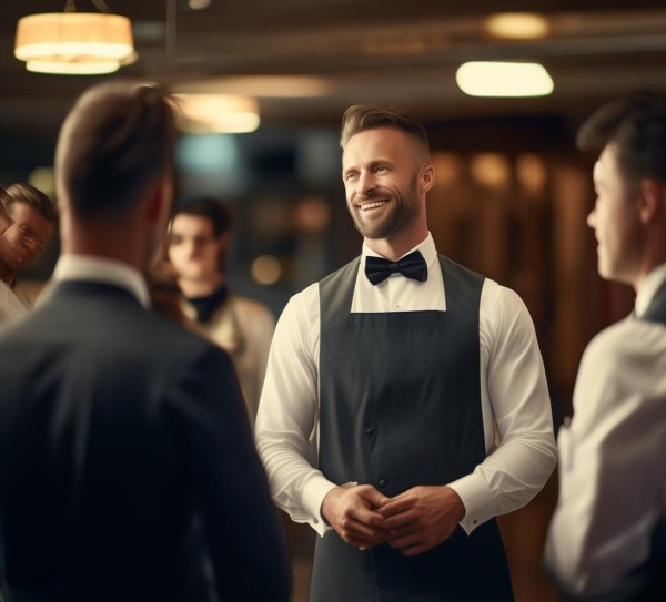 酒店服务员的Leading by Example，文明服务的典范
