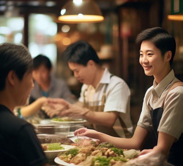 在太原的餐饮服务员,服务 client,传递温暖 在太原的餐饮服务员,服务 client,传递温暖