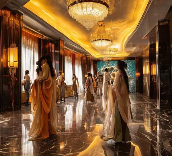 将汉服与现代酒店文化完美融合,打造一场视觉盛宴 将汉服与现代酒店文化完美融合,打造一场视觉盛宴