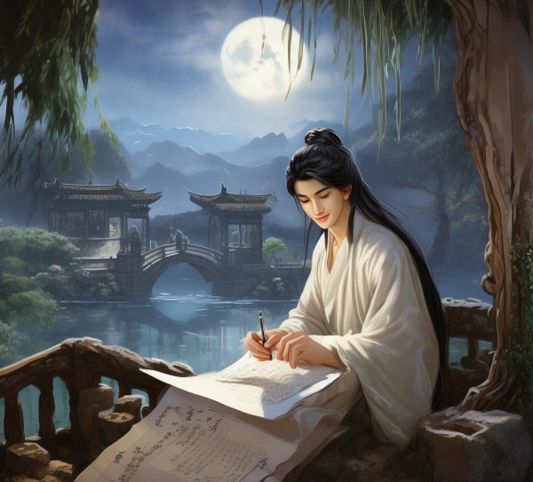 古月时光,服务员的诗画人生 古月时光,服务员的诗画人生