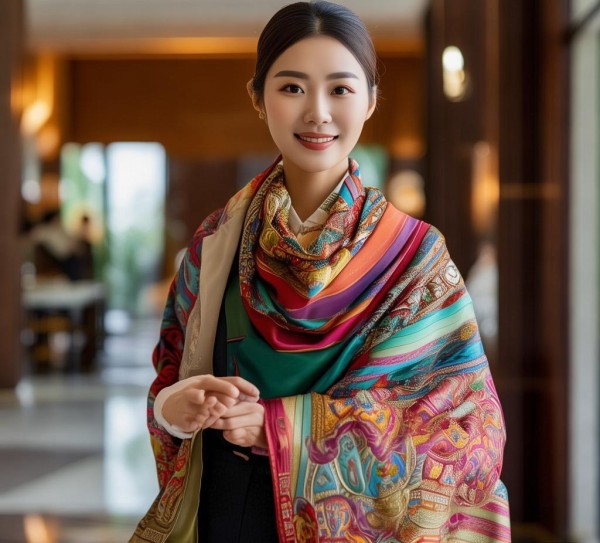 酒店服务礼仪,丝巾与形象的完美结合 酒店服务礼仪,丝巾与形象的完美结合