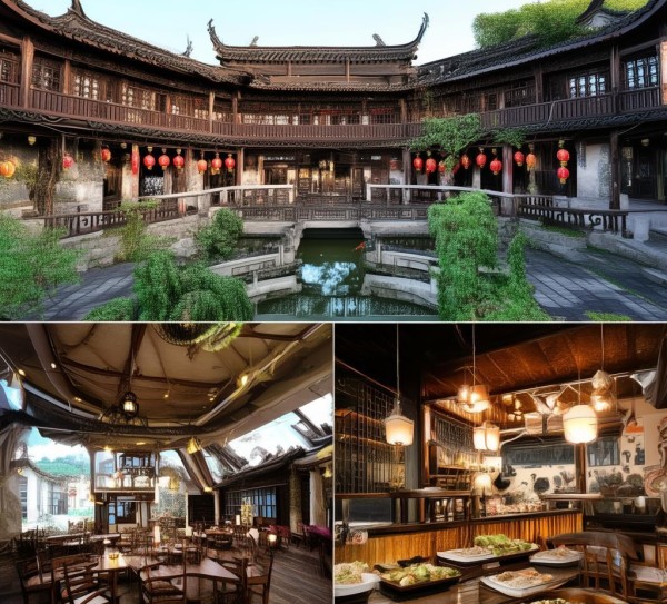 江南名店,亭山酒店自带餐饮服务 江南名店,亭山酒店自带餐饮服务