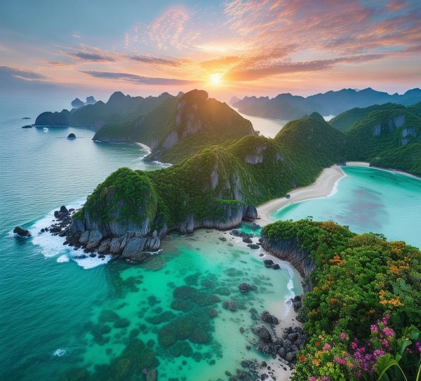 一、海皮岛的地理位置与自然风光 一、海皮岛的地理位置与自然风光