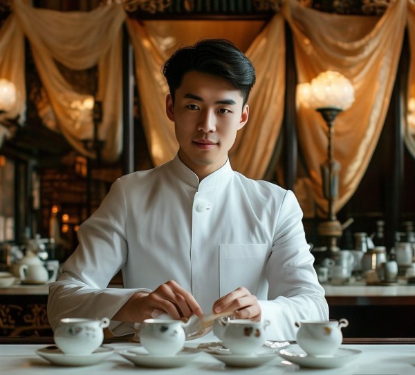 优雅的敬茶礼仪,服务生的沉稳与礼貌 优雅的敬茶礼仪,服务生的沉稳与礼貌