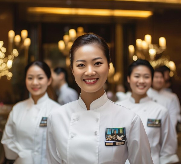 与服务同行,守护美好,义煤大酒店餐饮服务员的风采 与服务同行,守护美好,义煤大酒店餐饮服务员的风采
