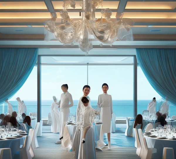 蓝海酒店服务员礼仪大赛