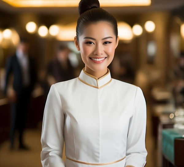 酒店服务员礼仪，一图胜千言