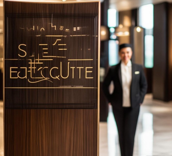 酒店服务礼仪挂牌图片，细节决定服务，礼仪更显专业