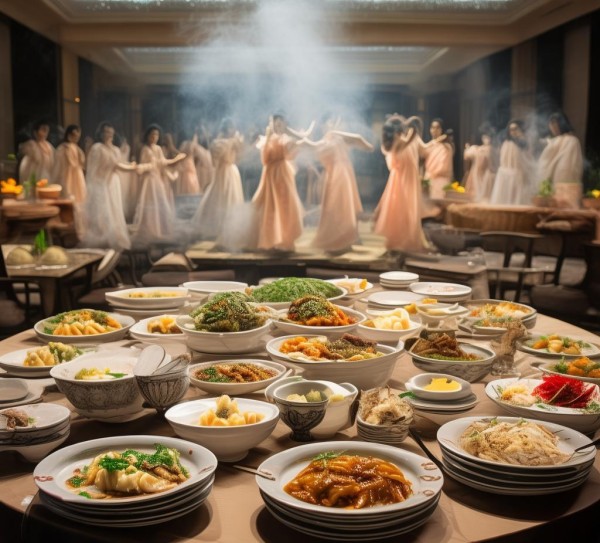 酒店餐饮上的菜，一场道家仪式