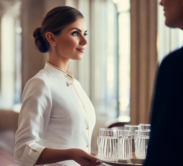 酒店服务员递水礼仪，细节决定-service