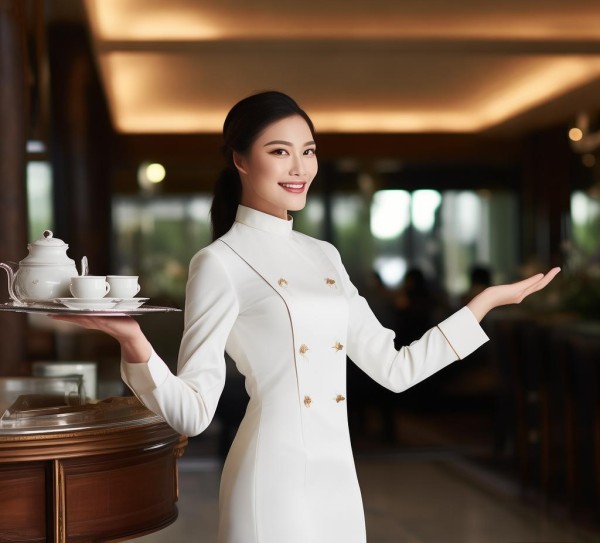 酒店服务员礼仪动作图