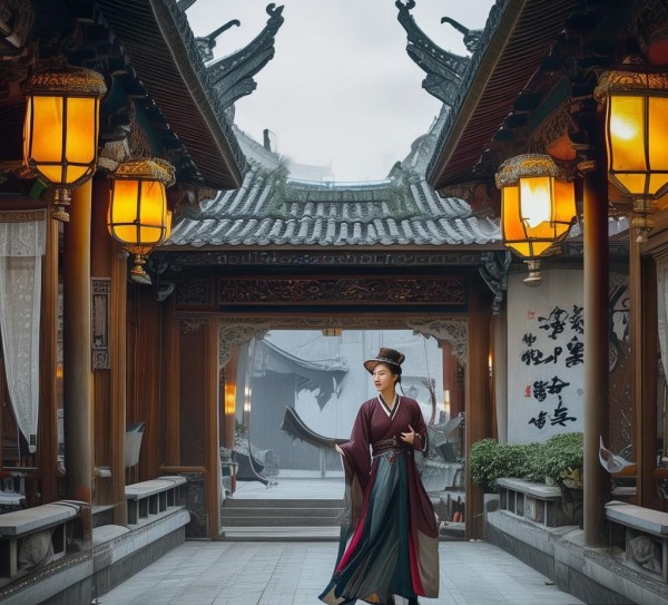 古风酒店服务礼仪，千年历史与现代服务的完美结合