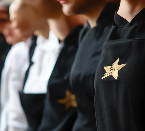 五星酒店餐饮服务制服，品质服务的视觉彰显
