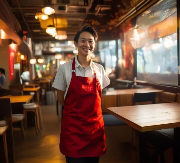 葛店餐饮酒店服务员,wrapped in the warmth of the surrounding environment 葛店餐饮酒店服务员,wrapped in the warmth of the surrounding environment