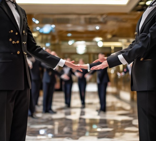酒店服务手势礼仪操节拍