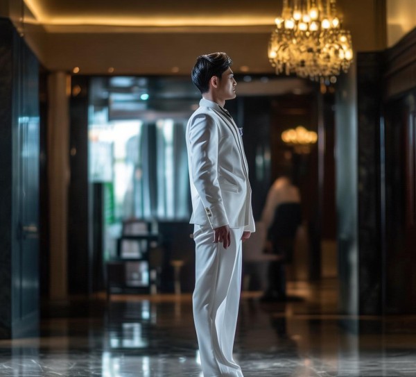 酒店服务礼仪鞠躬礼男