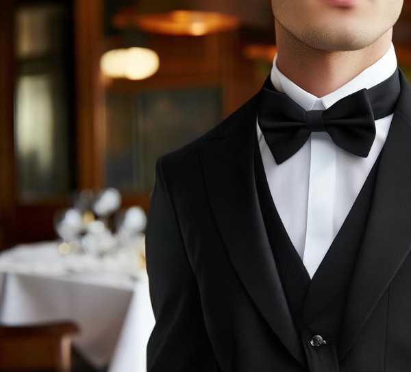 餐厅服务员的礼仪服装，成为专业服务的基石