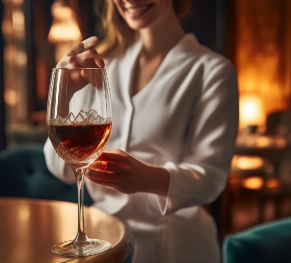 酒店服务员,一杯好酒,一份品质的体验 酒店服务员,一杯好酒,一份品质的体验