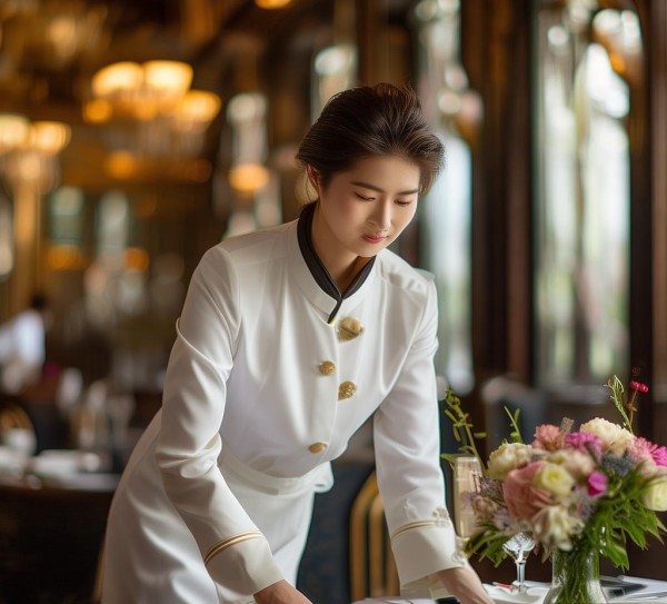 丽致酒店的餐饮服务员,用心服务,成就完美用餐体验 丽致酒店的餐饮服务员,用心服务,成就完美用餐体验