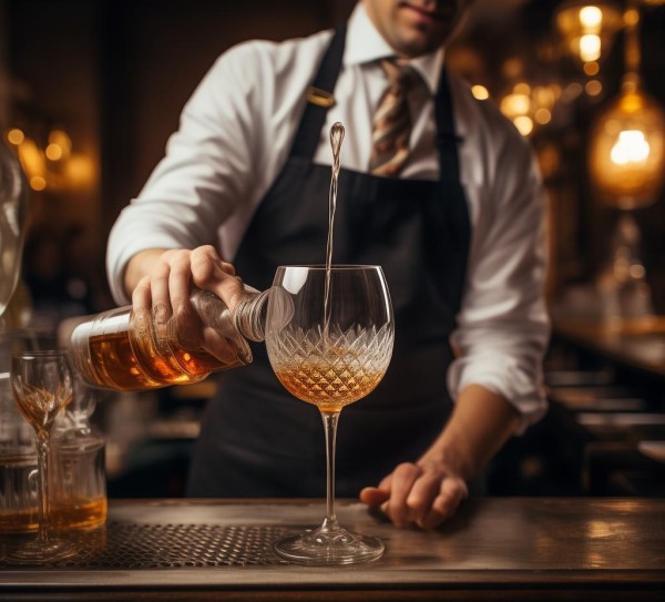 倒酒，酒店礼仪中的经典