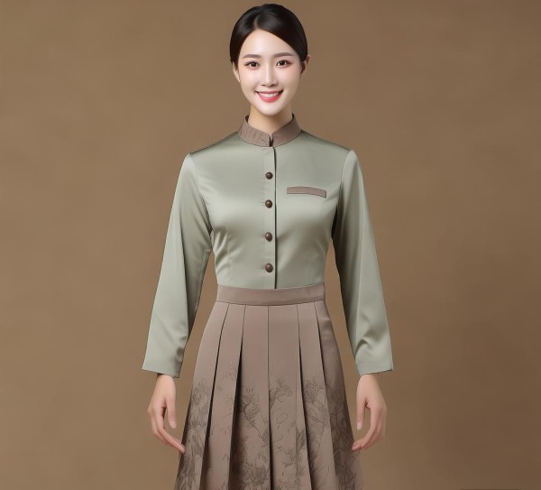 新中式工作服,让服务员更具专业与礼貌 新中式工作服,让服务员更具专业与礼貌