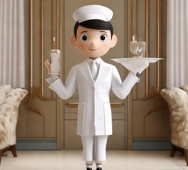 酒店服务礼仪小人图解