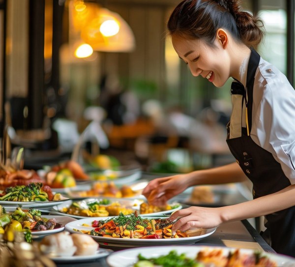 云瑞酒店餐饮服务员，用心服务，品质保障