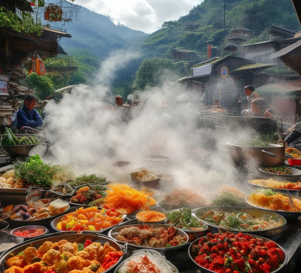 龙泉山的热气腾腾美食，你是否想要成为这里的一份子？