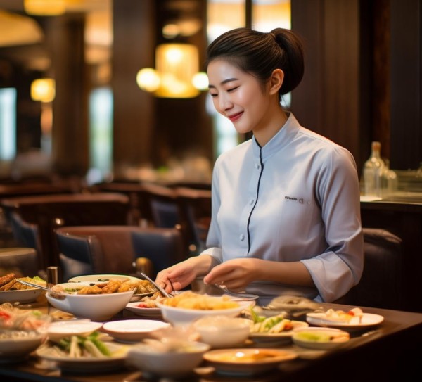 洪洞大酒店餐饮服务员，守护顾客的温度，提供温馨的用餐体验