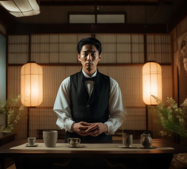 日本酒店服务员的礼仪 dilemma
