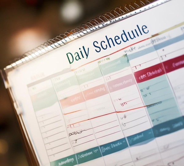 酒店餐饮管理经理值班表，Daily Schedule for Manager