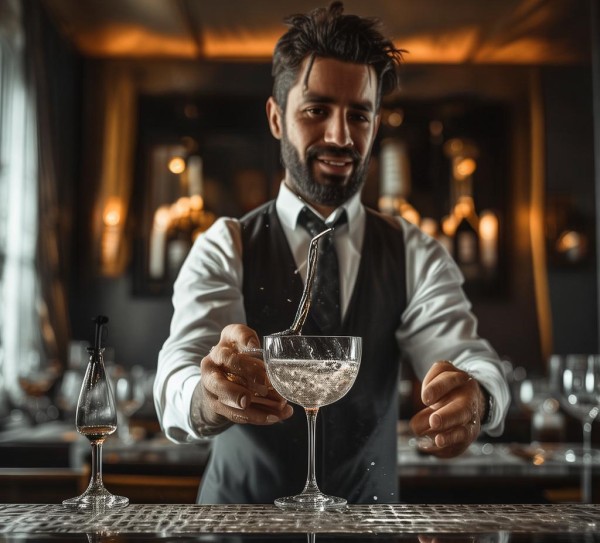 酒水礼仪，服务员的倒水智慧