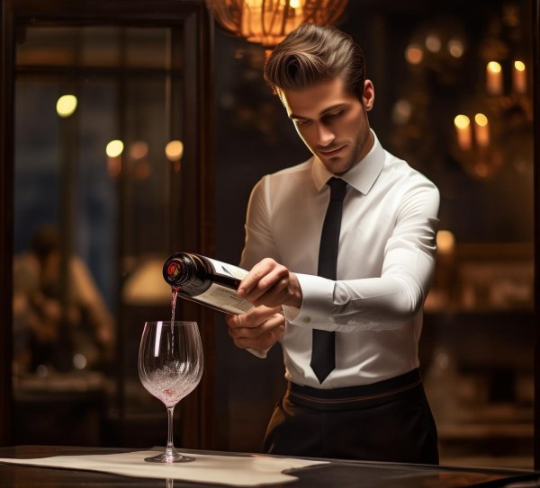 优雅的酒店服务,倒酒礼仪的艺术 优雅的酒店服务,倒酒礼仪的艺术