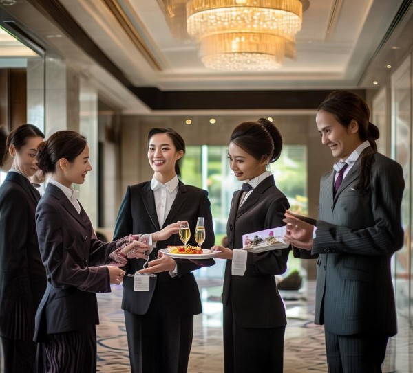 酒店服务技能比拼,仪仗精神彰显 酒店服务技能比拼,仪仗精神彰显