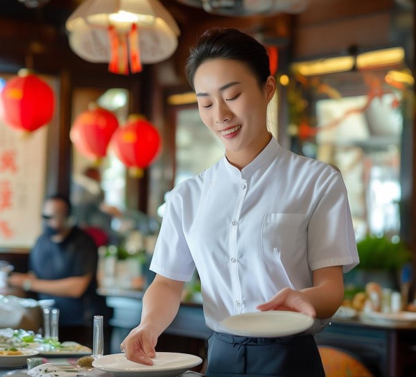 中国内地餐厅服务员礼仪视频，你的必备模板！