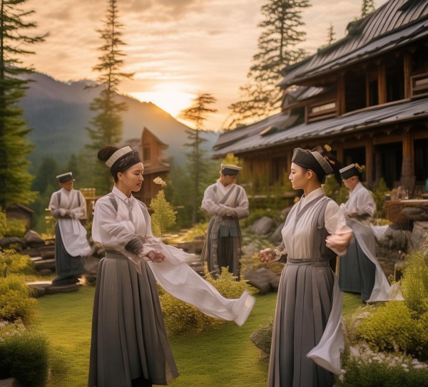 隐居山居酒店服务礼仪操 隐居山居酒店服务礼仪操
