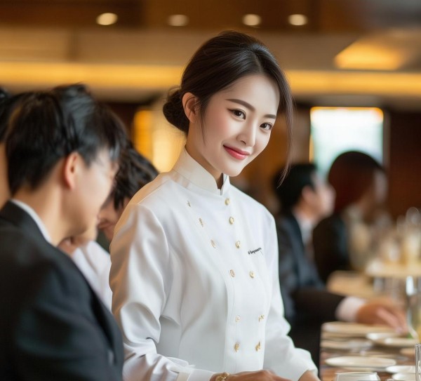 信阳大酒店餐饮服务员，守护 client’s 景气与健康