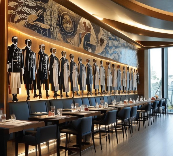 餐厅服务礼仪文化墙,现代酒店文化的创新展现 餐厅服务礼仪文化墙,现代酒店文化的创新展现