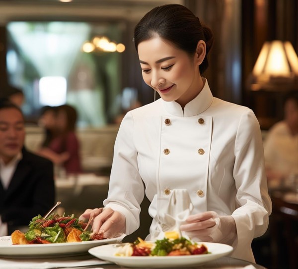 金鸿大酒店餐饮服务员，品质服务，用心服务—为顾客提供卓越体验