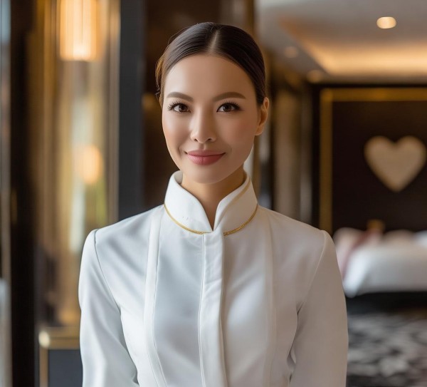 酒店服务人员礼仪照片，让每位顾客感受到真诚与专业