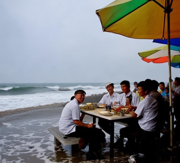 雨中记，邛海边餐饮酒店员工资与健康