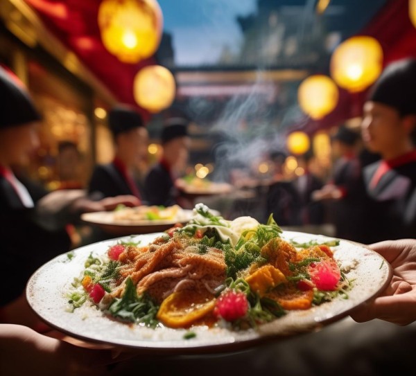 东方的美食之光—东台磊达酒店餐饮服务员的风采