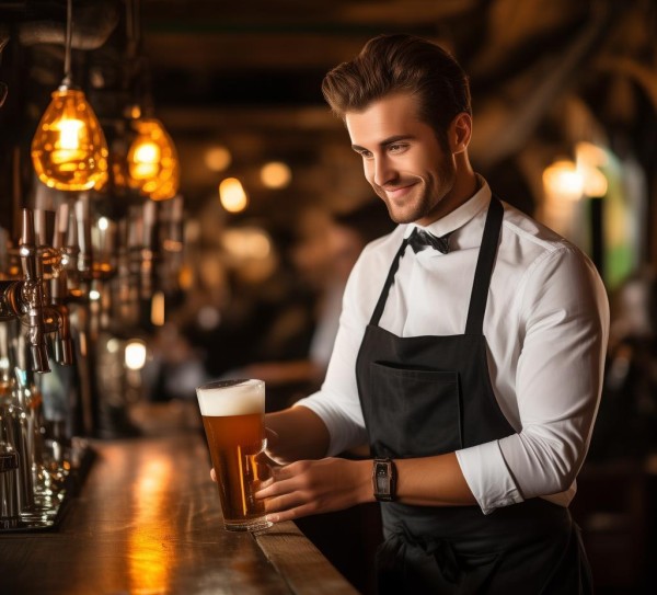 啤酒酒店服务员礼仪